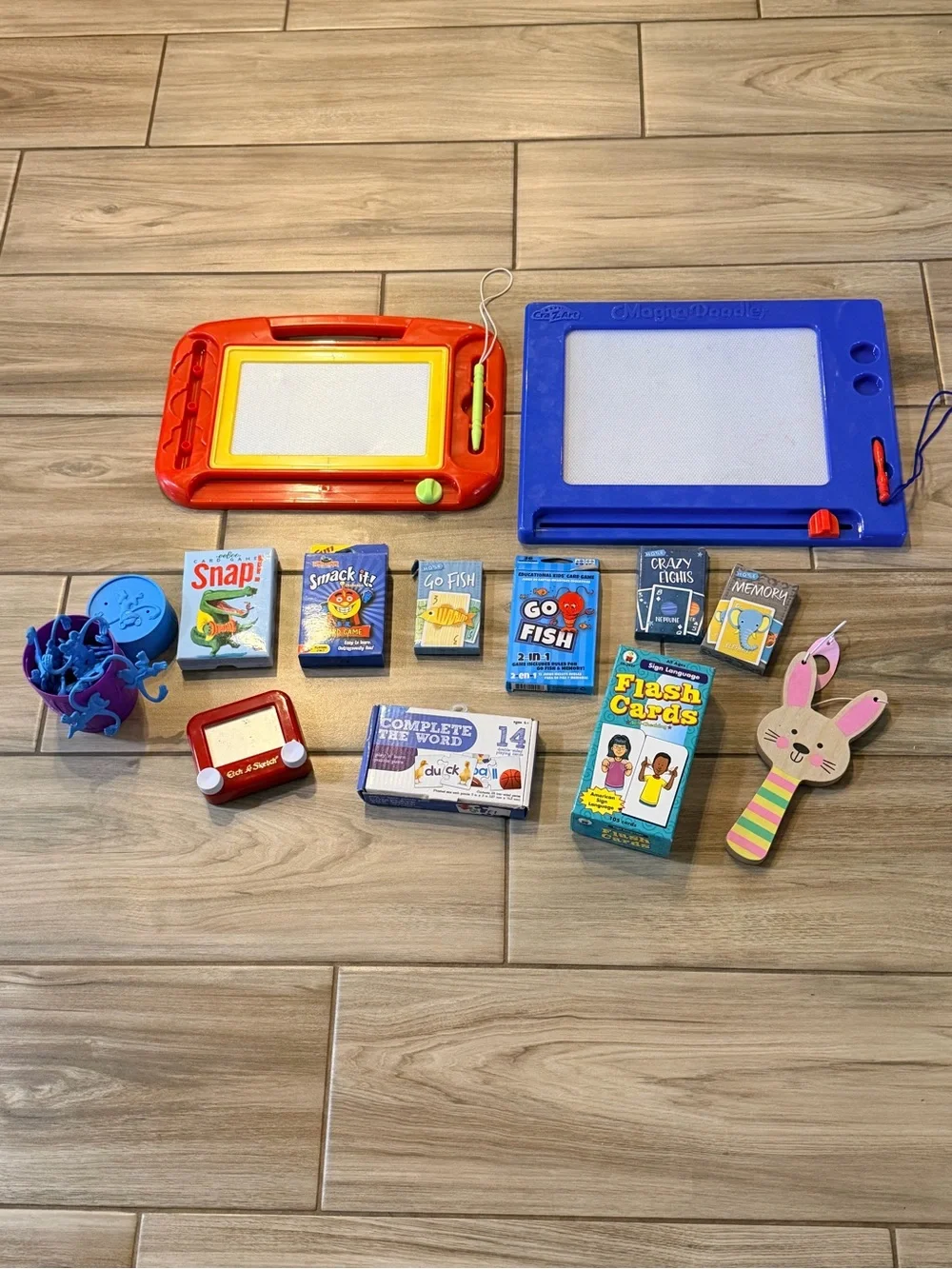 Assorted kids games and toys